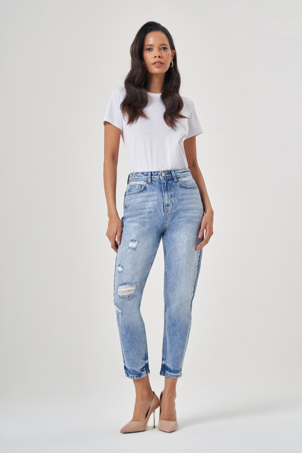 MZL - 23508 İndigo Denim Pantolon