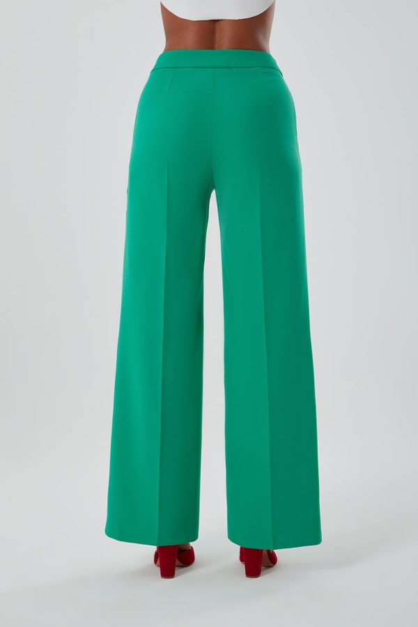 Bol Paça Double Mzl Yeşil Pantolon
