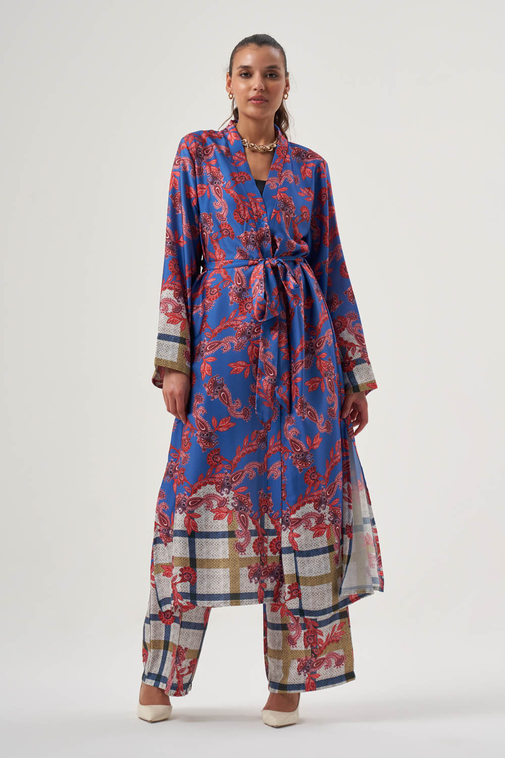 Şal Desenli Kimono